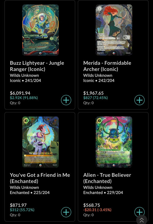 DISNEY LORCANA WILDS UNKNOWN BOOSTER PACK (ANGLAIS)