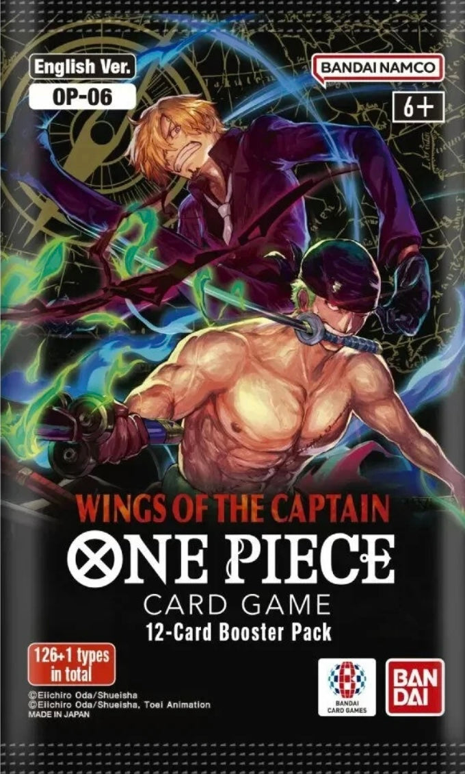 ONE PIECE CARD GAME # OP-06 WINGS OF THE CAPTAIN - PAQUET INDIVIDUEL (ANGLAIS)