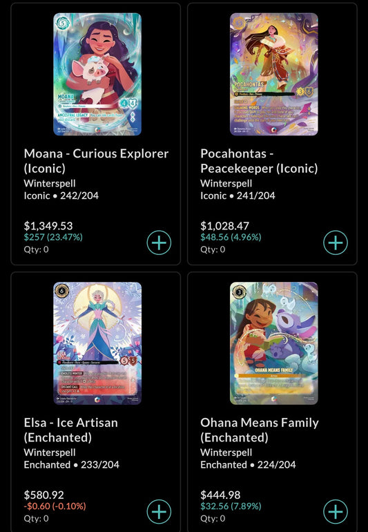 DISNEY LORCANA WINTERSPELL BOOSTER PACK (ANGLAIS)