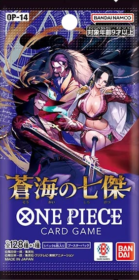 ONE PIECE CARD GAME  # OP-14  -  THE AZURE SEA'S SEVEN - PAQUET INDIVIDUEL (JAPONAIS)