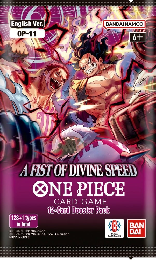 ONE PIECE CARD GAME  # OP-11  -  A FIST OF DIVINE SPEED - PAQUET INDIVIDUEL (ANGLAIS)