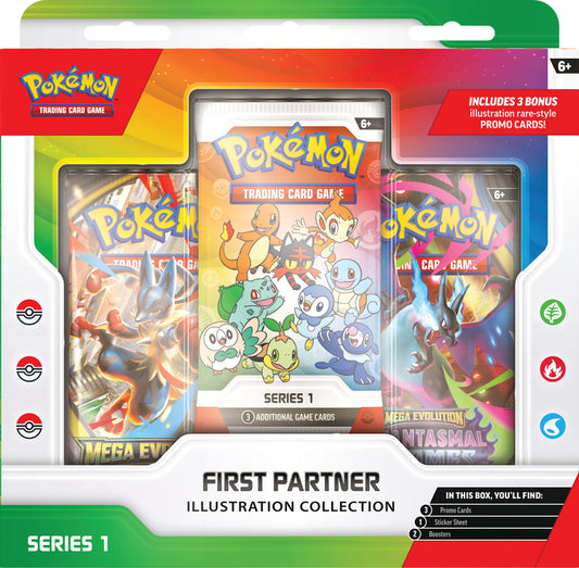 POKEMON FIRST PARTNER ILLUSTRATION COLLECTION SERIES 1 (ANGLAIS)
